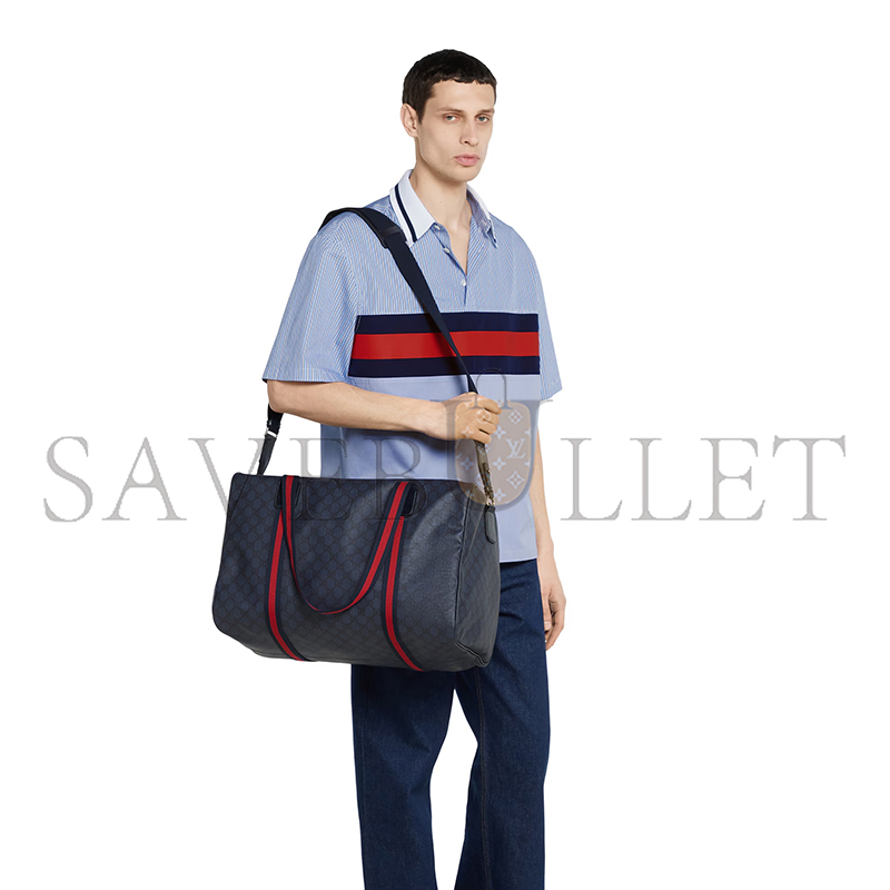 G*u*i medium duffle bag with web 799871 (47*30*27cm)